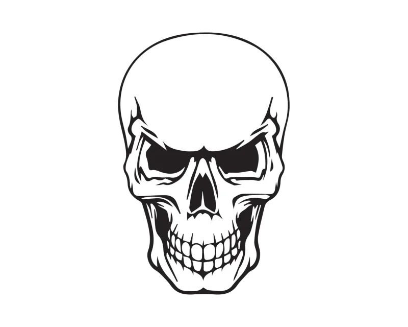 Aufkleber „Totenkopf (detailliert)“