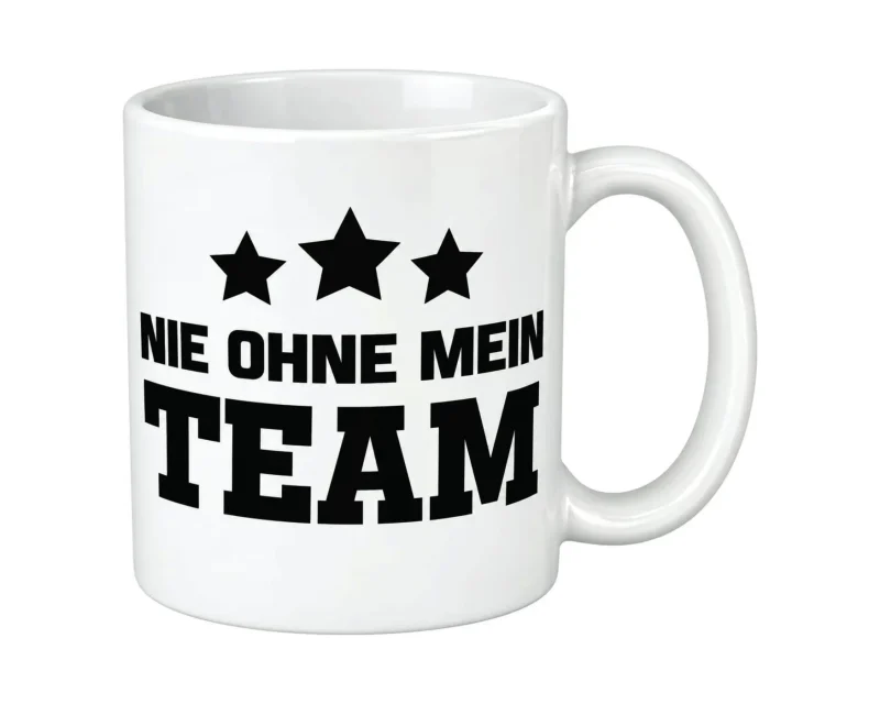 Tasse „Nie ohne mein Team“