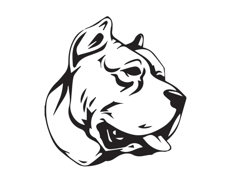Aufkleber „Presa Canario (Profil)“
