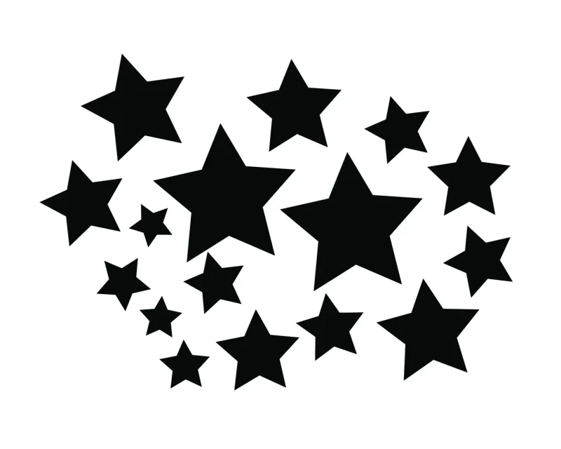 Aufkleber „Sterne“