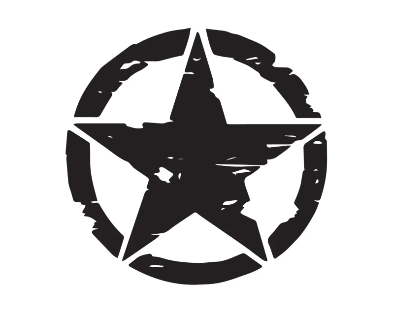 Aufkleber „US-Stern“