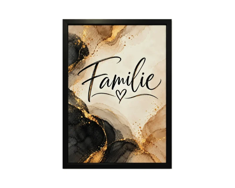 Wandbild „Familie“, gerahmt