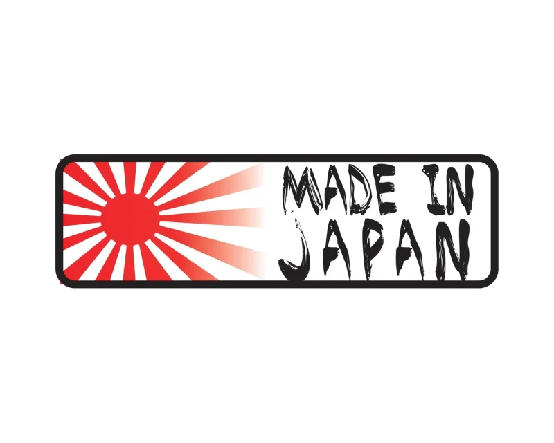 Aufkleber „Made in Japan (Rising Sun)“