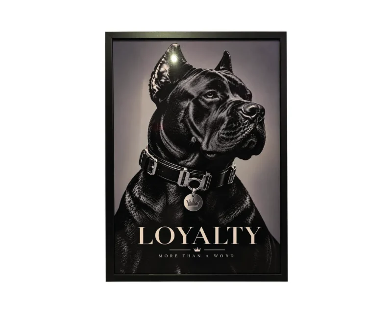 Wandbild „Loyalty“ Cane Corso, gerahmt