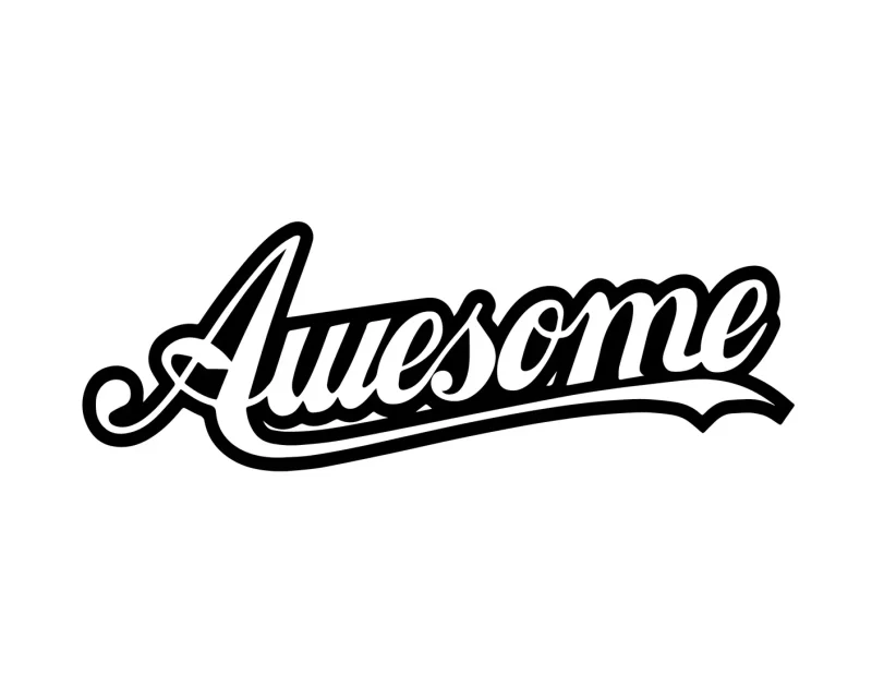 Aufkleber „Awesome“