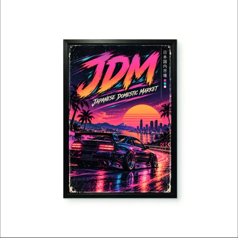 Wandbild „JDM“, gerahmt