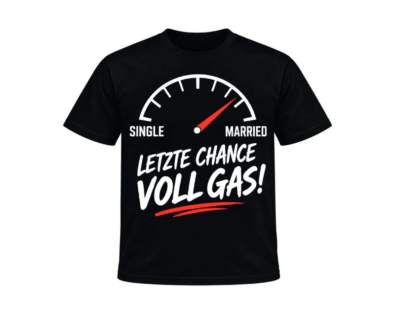 T-Shirt „Letzte Chance Vollgas“