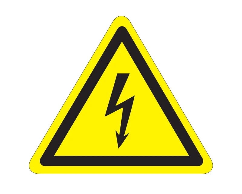 Warnaufkleber „Warnung vor elektrischer Spannung“